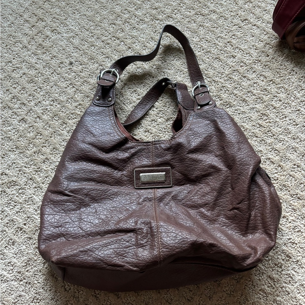 Brown Leather Shoulder Bag